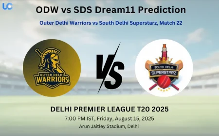 ODW vs SDS Dream11 Prediction: Today’s Match 22, Fantasy Cricket Tips, Captain Choices, Playing XI & Injury Updates – Delhi Premier League 2025 ODW vs SDS Dream11 Prediction