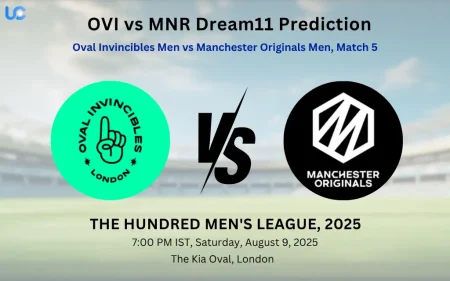 OVI vs MNR Dream11 Prediction: Today’s Match 5, Fantasy Cricket Tips, Captain Choices, Playing XI & Injury Updates – The Hundred Men’s League 2025 OVI vs MNR Dream11 Prediction