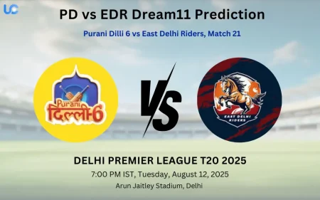PD vs EDR Dream11 Prediction: Today’s Match 21, Fantasy Cricket Tips, Captain Choices, Playing XI & Injury Updates – Delhi Premier League 2025 PD vs EDR Dream11 Prediction