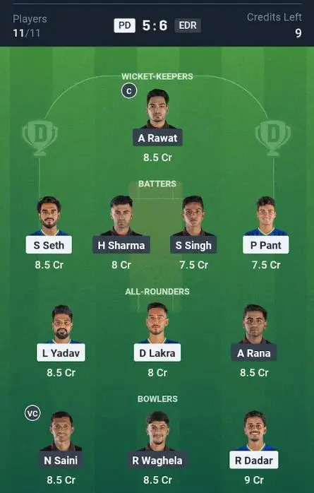 PD vs EDR Grand League Team