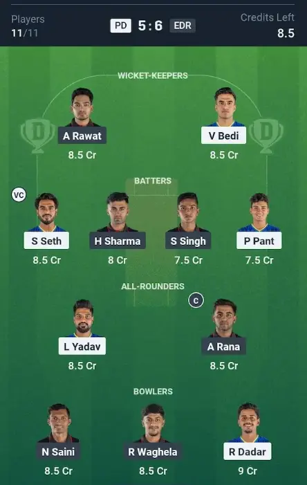 PD vs EDR Small League Team