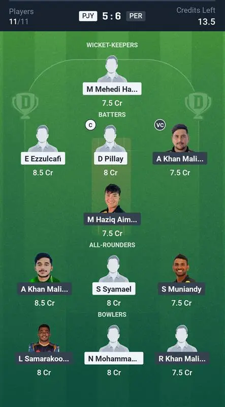 PJY vs PER Grand League Team