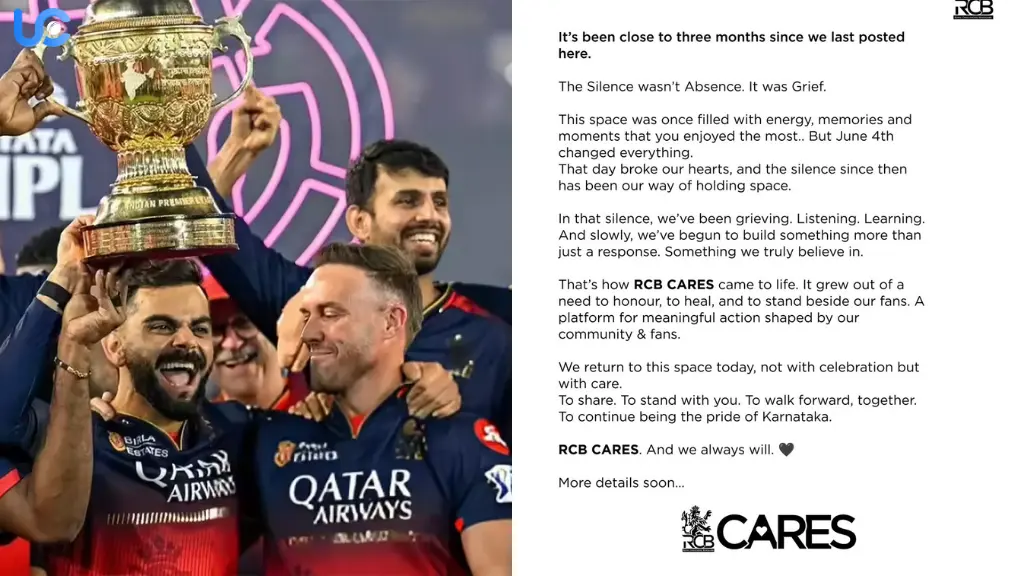 RCB Finally Breaks Silence on Social Media After 3 Months RCB Finally Breaks Silence on Social Media After 3 Months