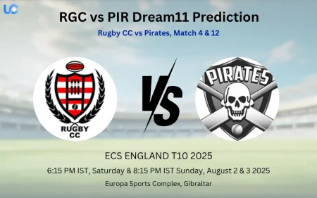 RGC vs PIR Dream11 Prediction: Today’s Match 4 & 12, Fantasy Cricket Tips, Captain Choices, Playing XI & Injury Updates – ECS T10 Gibraltar 2025 RGC vs PIR Dream11 Prediction