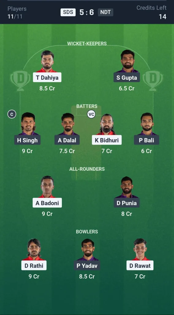 SDS vs NDT Small League Team