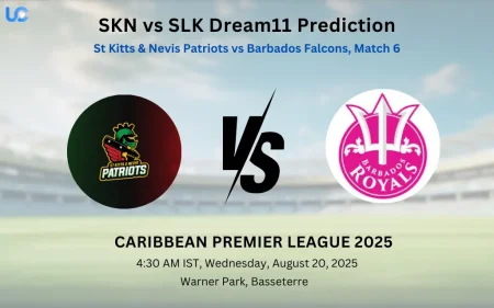 SKN vs SLK Dream11 Prediction: Today’s Match 6, Fantasy Cricket Tips, Captain Choices, Playing XI & Injury Updates – Caribbean Premier League 2025 SKN vs SLK Dream11 Prediction