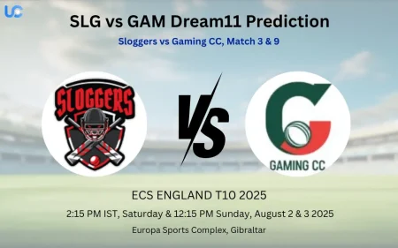 SLG vs GAM Dream11 Prediction: Today’s Match 3 & 9, Fantasy Cricket Tips, Captain Choices, Playing XI & Injury Updates – ECS T10 Gibraltar 2025 SLG vs GAM Dream11 Prediction