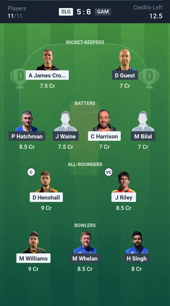 SLG vs GAM Small League Team