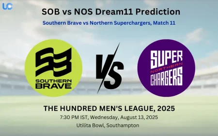 SOB vs NOS Dream11 Prediction: Today’s Match 11, Fantasy Cricket Tips, Captain Choices, Playing XI & Injury Updates – The Hundred Men’s League 2025 SOB vs NOS Dream11 Prediction