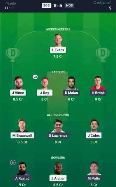 SOB vs NOS Small League Team