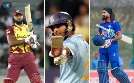 Six sixes in an over