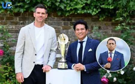 Sunil Gavaskar Slams ECB for Not Inviting Tendulkar & Anderson to Trophy Presentation Sunil Gavaskar Criticizes ECB for Snubbing Sachin Tendulkar & James Anderson