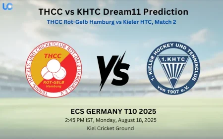 THCC vs KHTC Dream11 Prediction: Today’s Match 2, Fantasy Cricket Tips, Captain Choices, Playing XI & Injury Updates – ECS Germany T10 2025 THCC vs KHTC Dream11 Prediction
