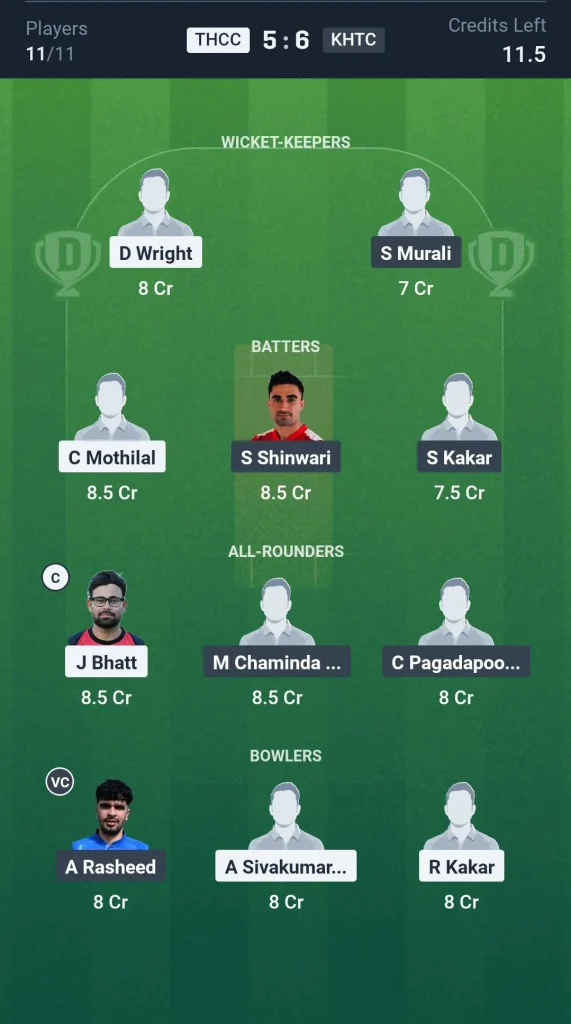 THCC vs KHTC Grand League Team