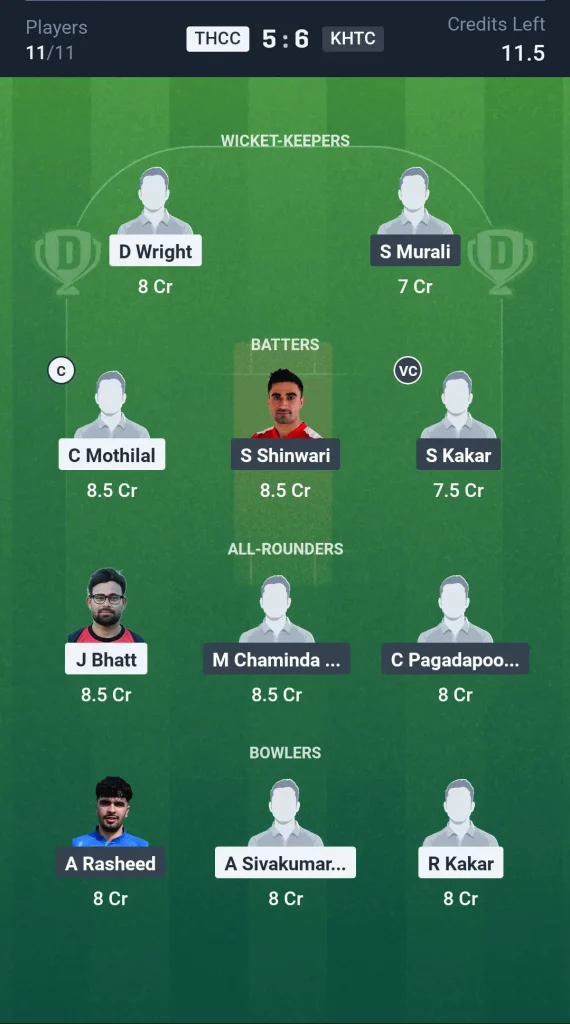 THCC vs KHTC Small League Team