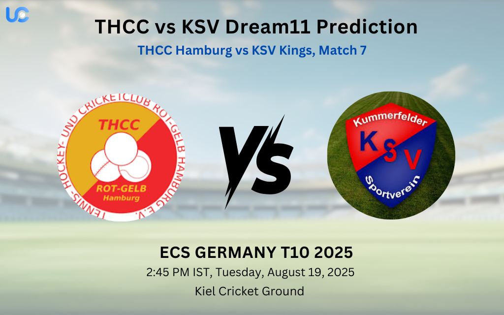 THCC vs KSV Dream11 Prediction: Today’s Match 7, Fantasy Cricket Tips, Captain Choices, Playing XI & Injury Updates – ECS Germany T10 2025 THCC vs KSV Dream11 Prediction