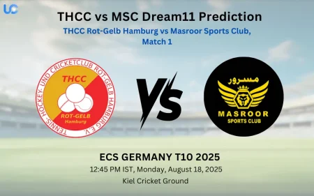 THCC vs MSC Dream11 Prediction: Today’s Match 1, Fantasy Cricket Tips, Captain Choices, Playing XI & Injury Updates – ECS Germany T10 2025 THCC vs MSC Dream11 Prediction