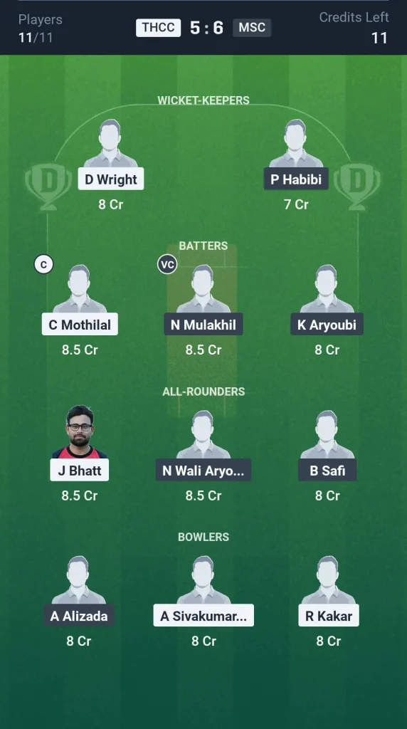 THCC vs MSC Small League Team