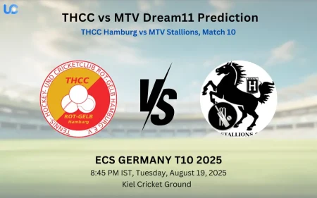 THCC vs MTV Dream11 Prediction: Today’s Match 10, Fantasy Cricket Tips, Captain Choices, Playing XI & Injury Updates – ECS Germany T10 2025 THCC vs MTV Dream11 Prediction