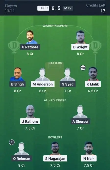 THCC vs MTV Small League Team