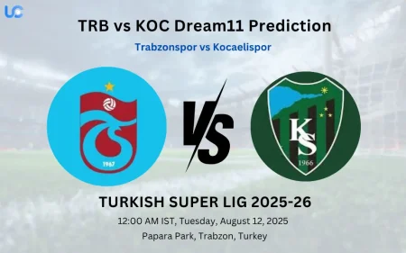 TRB vs KOC Dream11 Prediction: Today???s Match, Fantasy Football Tips, Captain Choices, Playing XI & Injury Updates – Turkish Super Lig 2025-26 TRB vs KOC Dream11 Prediction