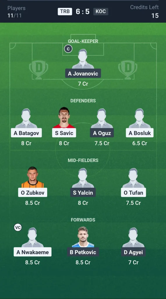 TRB vs KOC Small League Team