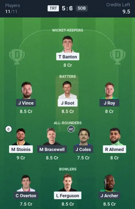 TRT vs SOB Small League Team