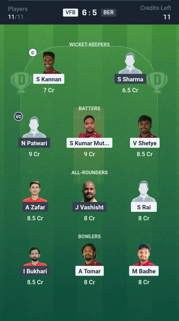 VFB vs BER Small League Team