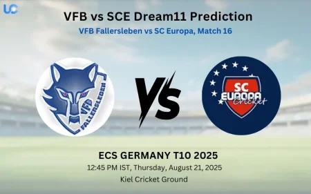 VFB vs SCE Dream11 Prediction: Today’s Match 16, Fantasy Cricket Tips, Captain Choices, Playing XI & Injury Updates – ECS Germany T10 2025 VFB vs SCE Dream11 Prediction