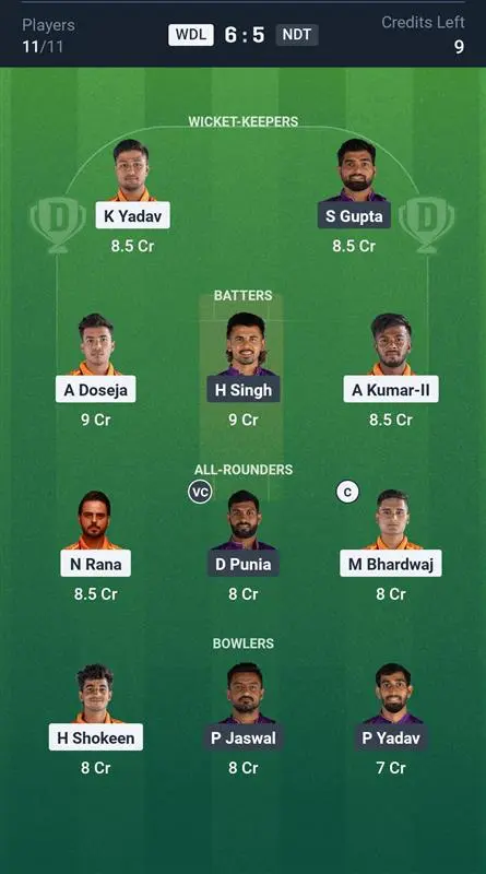 WDL vs NDT Grand League Team