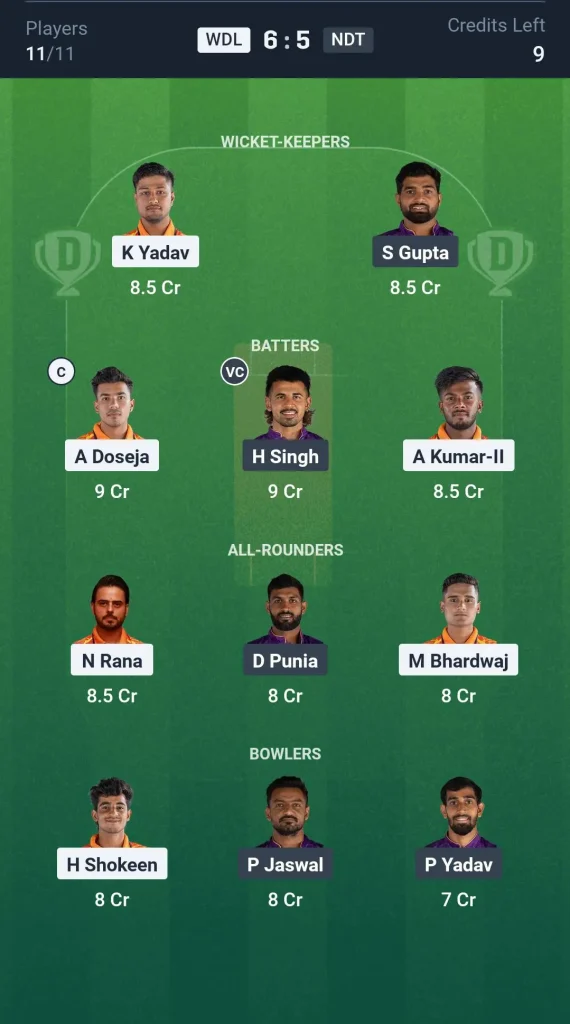 WDL vs NDT Small League Team