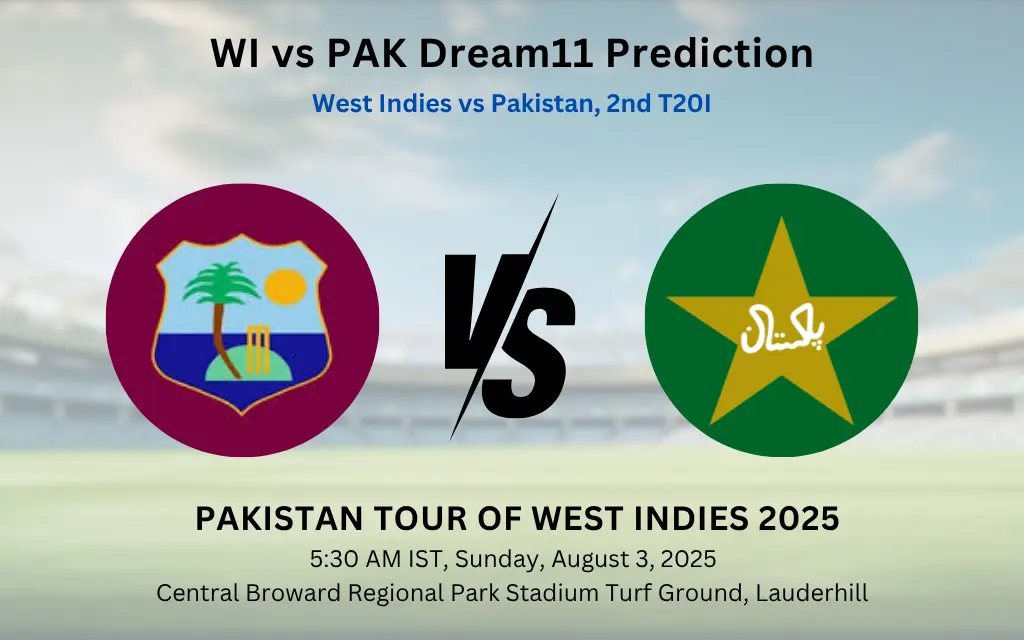 WI vs PAK Dream11 Prediction