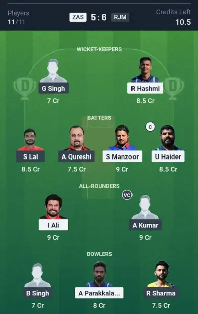 ZAS vs RJM Small League Team