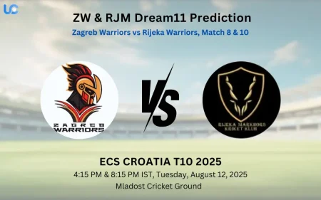 ZW vs RJM Dream11 Prediction: Today’s Match 8 & 10, Fantasy Cricket Tips, Captain Choices, Playing XI & Injury Updates – ECS Croatia T10 2025 ZW & RJM Dream11 Prediction