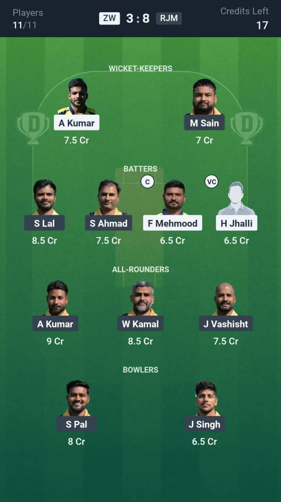 ZW & RJM Small League Team