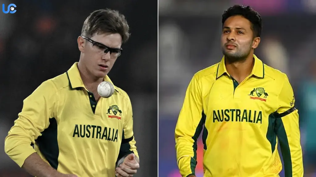 Adam Zampa and Tanveer Sangha