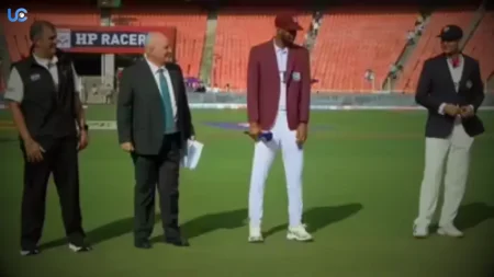 Andy Pycroft’s Special Welcome Stuns Cricket Fans in India vs West Indies Test Andy Pycroft’s Special Welcome