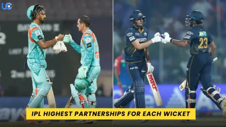 IPL Highest Partnerships for Each Wicket