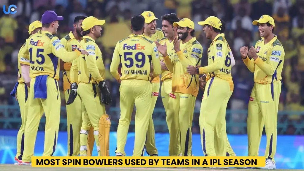 Most Spin Bowlers Used By Teams In a IPL Season 