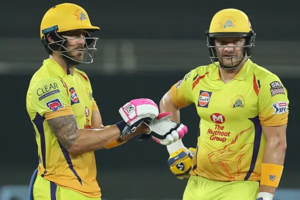 Shane Watson and Faf du Plessis (181*) vs Kings XI in 2020